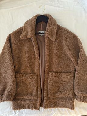 UGG Women's Brown Teddy Sherpa Jacket